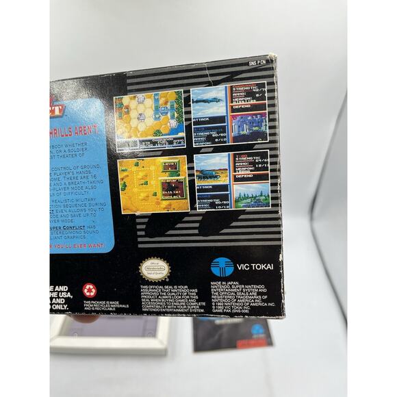 Super Conflict Complete In Box with Manual Super Nintendo - Picture 15 of 16